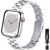 WoPail Cinturino per Apple Watch Series 12,11,41mm 42mm 40mm 38mm, Donna | per iWatch Series 12/11/10 42mm/9/8/7/6/5/4/3/2/1/SE 3/2/1 , Sottile di Ricambio Metallo Acciaio Inossidabile