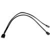 ALPHACOOL Cavo Alphacool Splitter Y RGB 3pin a 2x3pin 30cm Nero [18705]