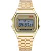 TONSHEN Unisex Outdoor Sportivo Orologio LED Elettronico Display Semplice Digitale Semplice Orologi da Polso e Gomma Cinturino (Nero