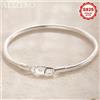 ALIZERO Bracciale in Argento Sterling 925 a Catena Sottile (3mm) Stile Semplice per Donna e Uomo, Gioiello per Uso Quotidiano e Feste, Adatto a Tutte le Stagioni, 16-23cm