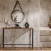 SoBuy FSB19-XL-N Console vintage tavolo Tavolo da corridoio in metallo Tavolo decorativo Tavolino credenza BHT ca. : 120x80x20 cm