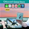 Ottocast Play2Video Ultra AI Box Adattatore Carplay Android Auto WiFi6 Lettore Multimediale YouTube Netflix Dual WiFi Installazione App per Audi