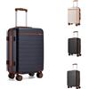 KONO Valigia trolley rigida KONO in ABS + PC, 4 ruote silenziose, bagaglio a mano e valigia nelle misure S/M/L, valigia leggera