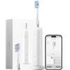 Laifen Wave Pro Spazzolino Elettrico Sonico per Adulti - Spazzolino Sonico con Oscillazioni a 60°, App Intelligente, Batteria da 70 Giorni, 2 Testine, Impermeabile IPX8 (ABS Bianco)
