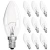 Morotty Lampadina a Candela E14 230V, Lampadine Candela Luce Calda 2700K, Lampadina Candela Dimmerabile, Lampadina C35 E14 per Lampadario, Lampada a Muro, Luce di Cristallo, 10 Pezzi