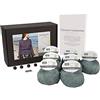 DesignEtte Extra-Small 100 per Cento Cotone Egiziano Maglia Kit Lanterne Cinesi, Grigio/Verde 965