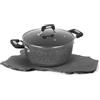 KASANOVA, Casseruola antiaderente 24 cm, per induzione, con coperchio