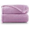 RESTILO DecoKing Coperta Plaid Pile 220x240 cm per Letto Matrimoniale Calda Accogliente e Spessa in Morbido Velluto Stile Scandinavo Per Letto Divano Sedia Tutte le Stagioni Lilla Henry
