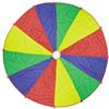 Relaxdays Paracadute Ludico Arcobaleno, Telo Giocattolo per Bambini Ø 6 m, Gioco