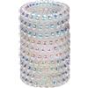 JessLab Elastici Spirale per Capelli, 10 Pezzi Senza per Tracce in Plastica per Coda di Cavallo, Accessorio per Ragazze e Donne, Colori Assortiti (#8)