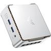 NiPoGi Mini PC AMD Ryzen 4300U(fino a 3,7GHz) 16GB DDR4 512GB SSD Supporto