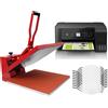 MONSTERSHOP Kit per Sublimazione Pressa a Caldo Termopressa Transfer - 38x38 & Stampante