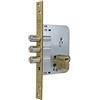Tesa R101B566E Serratura Multipunto di Sicurezza, Entrata 50 mm, Finitura acciaio smaltato, 3 Punti di Chiusura, Ganci Anti-Leva, per Porte d'Ingresso e Tagliafuoco