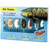 Mepps Piroettante Kit Trota Luccio, Pesce Persico Esca Confezioni Selezioni Cometa Aglia Lusox Nero Fury Xd Pesciolino (Predatore Pacco)