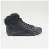 Leather Crown Scarpe donna Leather Crown 37 sneakers Nero Pelle Montecarlo 332CN
