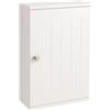 Relaxdays Armadietto pensile da Bagno Relaxdays, 2 Scomparti, HLP: 50 x 30 x 14 cm, Chiusura Magnetica, Stile Rustico, Bianco