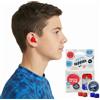 Putty Buddies Tappi per Le Orecchie galleggianti per Nuotare e Fare Il Bagno (inventato da Un Medico e Un Blocco d'Acqua) (3 Coppie) Taglia Unica Blu, Bianco e Rosso