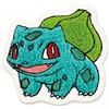 marimo craft Pokemon Sagara ricamo distintivo spille Bulbasaur H7,2 x L6,7 x P1 cm Giappon...