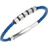Breil Collezione WANDERLUST, Bracciale Uomo in Pelle E Acciaio, Gioiello idee regalo uomo