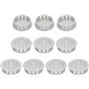 QUARKZMAN 10pz 35mm/1,4 Prese d'Aria Griglie di Ventilazione Rotondo, Grigio Chiaro Copertura Griglia Soffitto in Plastica Gialla per Bagno, Casa, Ufficio, Cucina, Armadio, Guardaroba