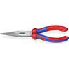 KNIPEX Pinza per meccanica - con becchi mezzotondi con, 26 12 200 SB | (pinza a becchi di cicogna); tronchese in confezione Self-service atramentata