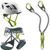 Edelrid Kit da arrampicata con imbracatura Skye e cavo e casco da arrampicata Zodiac, taglia: S-M