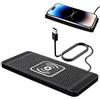 Astraveo 15W Tappetino di Ricarica Wireless Auto QI Caricatore Wireless Auto con Base Antiscivolo Ricarica Wireless Auto per i-Phone Samsung e Dispositivi Qi, per Auto Ufficio Casa