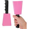 PATIKIL 2 pezzi Campanacci da 8 pollici per partite rumorosi metallico rosa