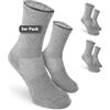Safersox Calzini sportivi Safersox da uomo e donna - con protezione antizanzare, 3 Paia, Grigio melange, 39-42
