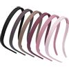 Shirene Fasce per Chi Indossa Gli Occhiali,6 PCS Fasce per Capelli Antiscivolo Senza Pressione per Donna,Fasces per Capelli Flessibili Antiscivolo con Dentini per Lavaggio del Viso,Uso Quotidiano e Sport