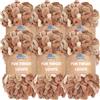 BambooMN JubileeYarn Fun Finger Loops Yarn - Filato in poliestere Jumbo - 100 g/matassa - Asteria - 6 matasse