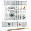 WELLTED Incenso Ayurvedic Masala salvia bianca Agarbatti (12 confezioni da 15 bastoncini ciascuno)