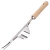 MengH-SHOP Estirpatore Manuale Estrattore per Giardino Diserbatrice in Acciaio Inossidabile Strigliatori con Manico in Legno Naturale per Rimuovere Le Erbacce dal Giardino, 32cm 1 Pezzo