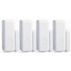 aixi-SHS 4pcs Sensore wireless per porte e finestre con pulsante SOS per sistema di allarme domestico da 433 Mhz