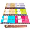 casaesport 6 scatole da 10 coni nuove fragranze Golden Nag Champa Vijayshree - Bastoncini di incenso rosa rossa, reiki energy, cannella, vaniglia, 7 erbe, lavanda + omaggio portaincenso