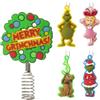 Hallmark Dr. Seuss's How the Grinch Stole Christmas! Puntale per albero di Natale in miniatura da 12,7 cm e mini ornamenti, set da 5, infrangibile