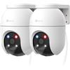 C8C 5MP 3K Kit Da 2 Telecamere Wi-Fi Esterno, Telecamere Motorizzate 360°, Visio
