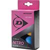 Dunlop Sports DUNLOP Pelotas Tenis Mesa Nitro Glow Tricolor 6 Bolas