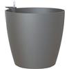 ARTEVASI Vaso San Remo, Finitura Matte, con Sistema di Auto-irrigazione, 36 cm, Antracite