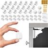 MOVASEE Serrature magnetiche per armadio per bambini, senza chiavi, bianco, 20 pezzi e 3 chiavi