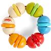 HABA Greifling Kullerbunt - Giocattolo in legno colorato per bambini dai 6 mesi in su, 6,5 cm, giocattolo per la promozione dello sviluppo, regalo per la nascita - 2012261001