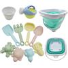 Clvsyh Set Di Giocattoli Di Sabbia, 11PCS Giochi Da Spiaggia Per Bambini, Giocattolo Di Sabbia Con Stampi Di Sabbia, Secchi, Pale E Annaffiatoi, Per Festa Di Compleanno Estiva Dei Bambini Sulla Spiaggia