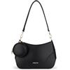 MOSISO Borsa Tracolla Donna Elegante Bags Mano Mezzaluna Borse a Tracolla | in Pelle, Borsa Hobo, Bag a Shoulder, Borse a Sella con Chiusura a Cerniera, Shoulder, Piccola Bag e Tasche,Nero