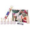 Aba Group Hot Summer Nails Kit Semipermanente Unghie - Smalto Semipermanente Unghie Set 8 - Kit Unghie Professionale - Set Unghie con Lima per Unghie Buffer Unghie Bastoncini per Unghie