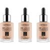 Catrice, HD Liquid Coverage, Fondotinta liquido, n. 020, Nude, a lunga durata, opaco, per pelli macchiate, vegano, senza olio, impermeabile, senza alcool, confezione da 3 (3 x 30 ml)