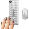 DOONAILS - Soft Gel Press On Nails Set da 30 pezzi Grey Cateye forma arrotondata argento - Chiodi da incollare Full Cover in qualità da salone - Finte unghie Soft Gel Medium - Naturale e piacevole al