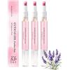Clawrex Penna per olio per cuticole 2 in 1, 3 spingicuticole con punta in ceramica, Nail Care Pen, cura per la riparazione a secco