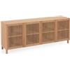 La Forma Credenza Beyla 4 ante in legno massello di rovere 180 x 71,5 cm FSC 100 % PROMO