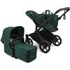 Bugaboo Donkey 6 Mono completo - Bugaboo Black-Fern Green