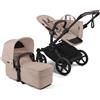 Bugaboo Donkey 6 Mono completo - Bugaboo Black-Desert Taupe Melange